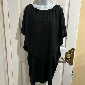 SHEIN Curve Black off the shoulder knee length Dress